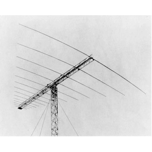 水平硬振子短波对数周期天线